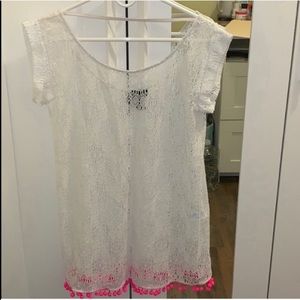 ASOS White and Pink Coverup